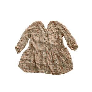 Maeve Ruffled Blouse with Colorful Dots